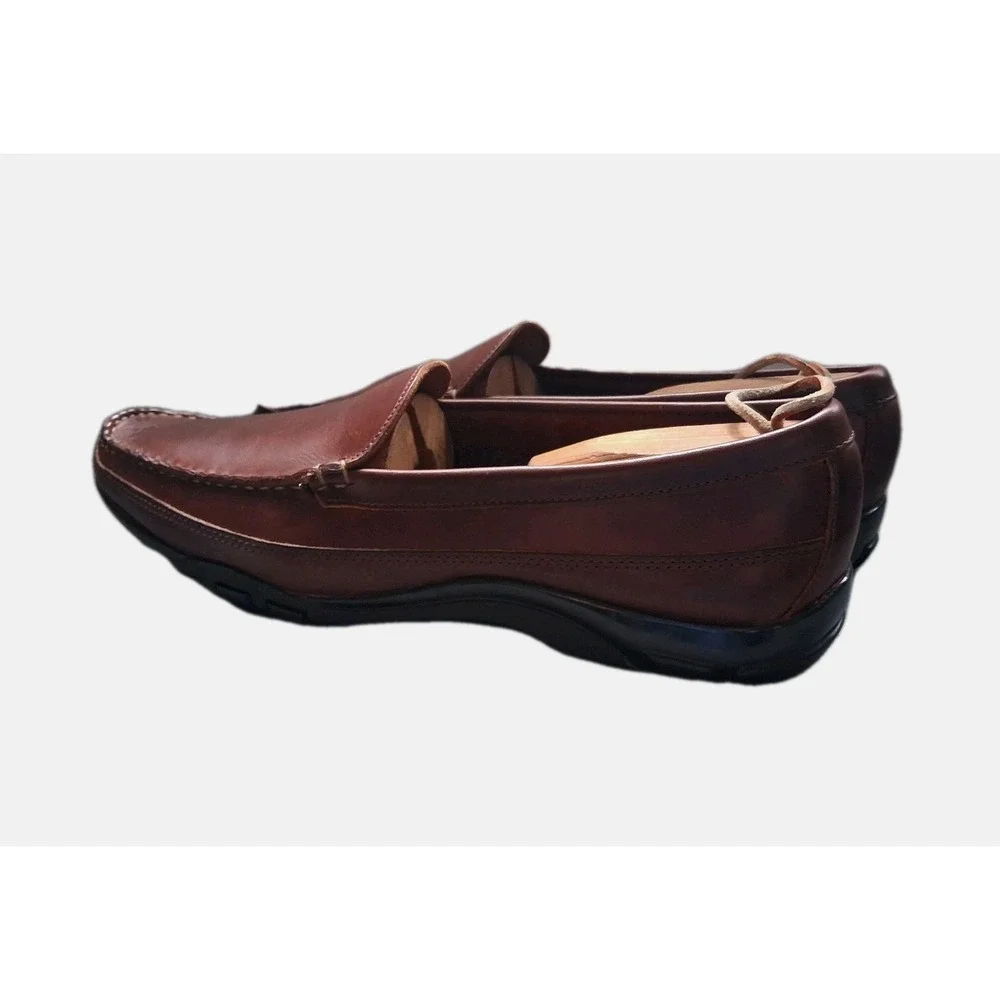 Allen Edmonds Port Washington Boulder Mens 12 D Hand Made Leather Loafers, Brown